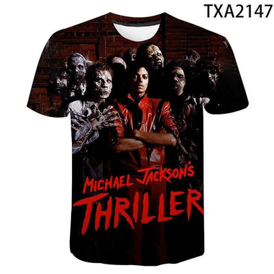 klassische Michael Jackson Men'S 3d Gedruckt T-Shirt Unisex Hip Hop Streetwear Sommer Casual Top Pop Musik König Muster - ItemBear.com