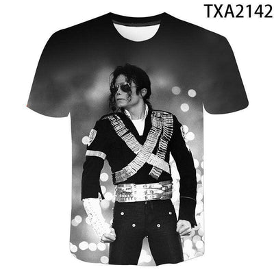 klassische Michael Jackson Men'S 3d Gedruckt T-Shirt Unisex Hip Hop Streetwear Sommer Casual Top Pop Musik König Muster - ItemBear.com