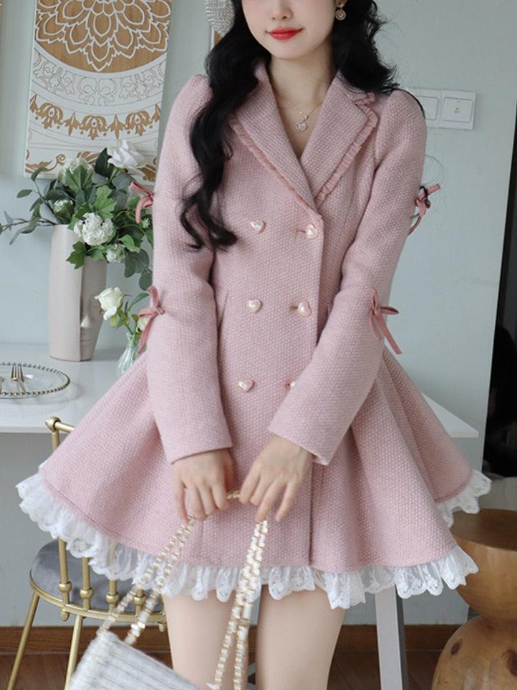 Korean Style Lace Party Mini Dress - ItemBear.com