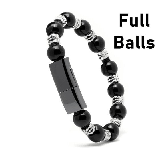 Leather Portable USB Type C and Micro Bracelet Phone Charger - ItemBear.com