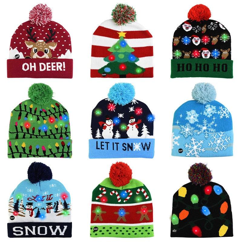 LED Christmas Knitted Hat - ItemBear.com