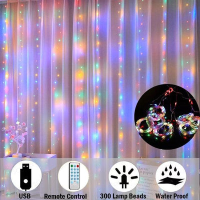 LED Garland Curtain Lights - Premium  from ItemBear.com - Just $34! Shop now at ItemBear.com