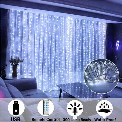 LED Garland Curtain Lights - Premium  from ItemBear.com - Just $34! Shop now at ItemBear.com