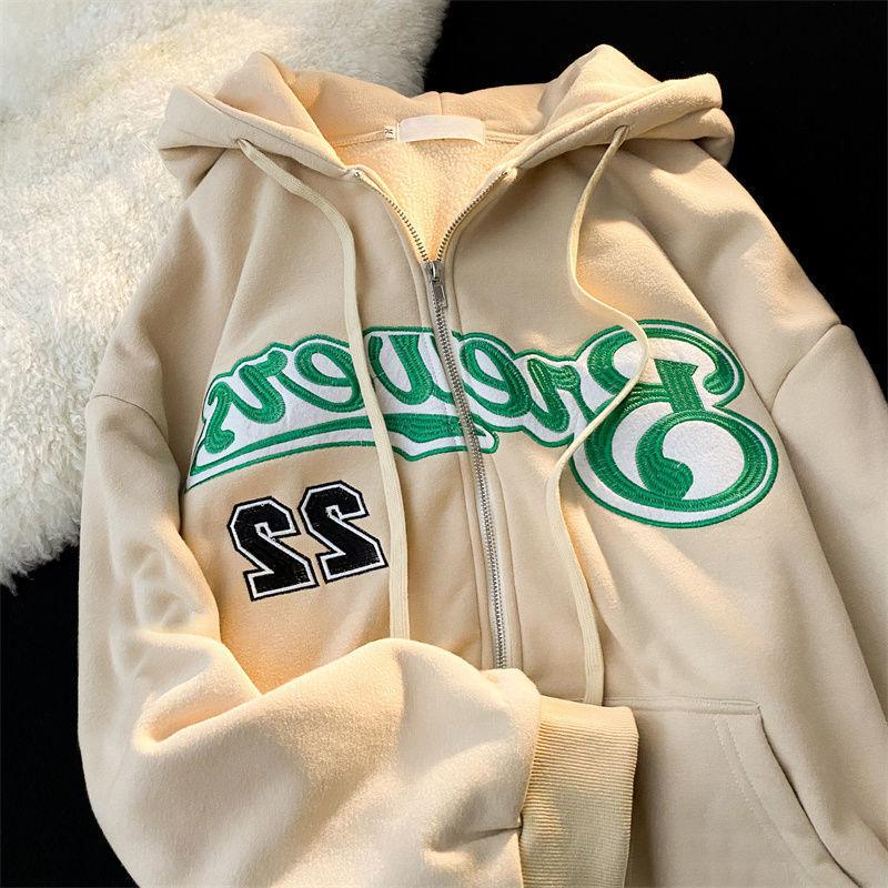 Letter Embroidery Hoodies for Women - ItemBear.com
