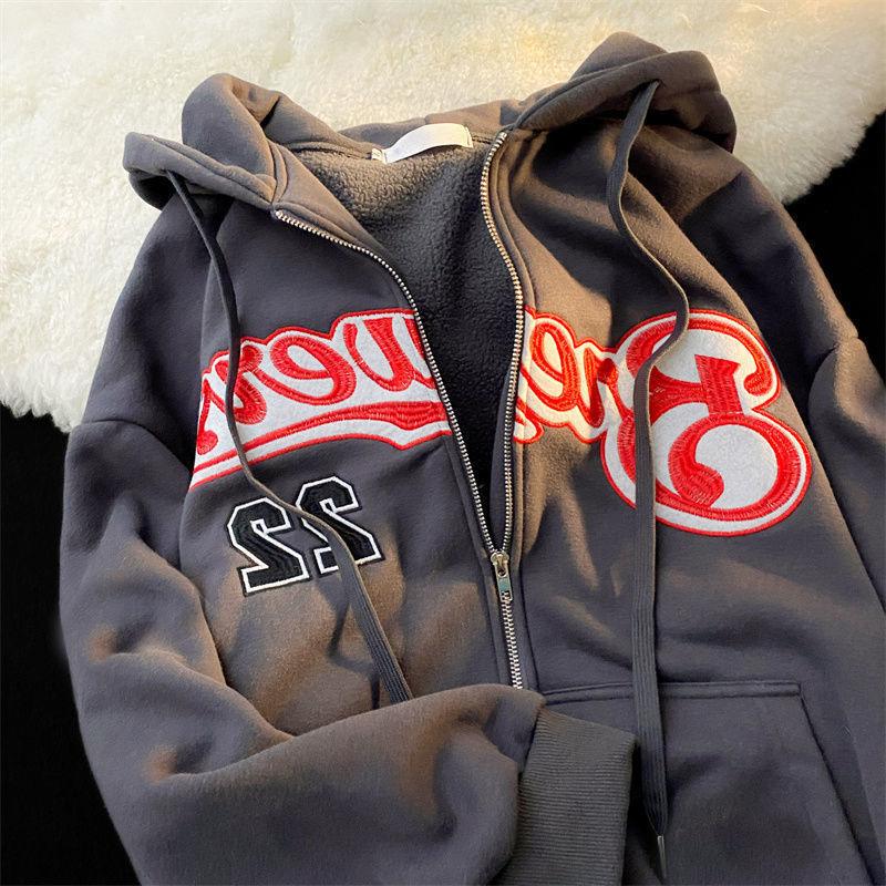 Letter Embroidery Hoodies for Women - ItemBear.com