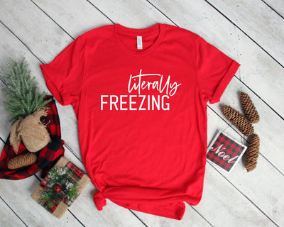 Literally Freezing Shirt, Christmas Shirt - ItemBear.com