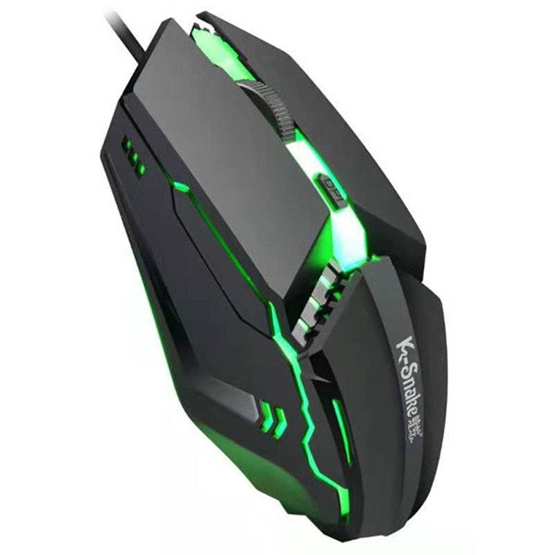 M11 Gaming Electronic Sports RGB Streamer Horse Running Luminous USB Wired PC Computer 1600DPI Laptop Mouse Both hands - ItemBear.com