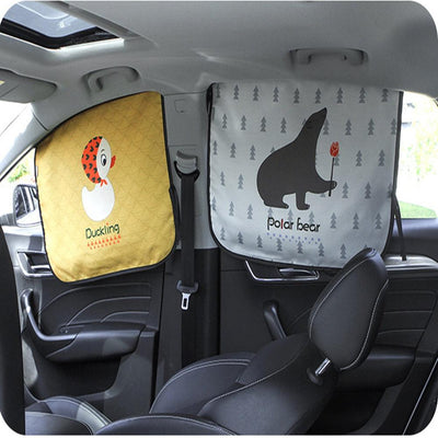 Magnetic Curtain In The Car Window Sunshade Cover Cartoon Universal Side Window Sunshade UV Protection For Kid Baby Children - ItemBear.com
