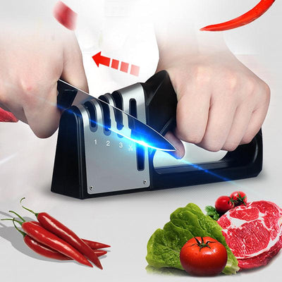 Manual Kitchen Four-In-One Sharpener - ItemBear.com