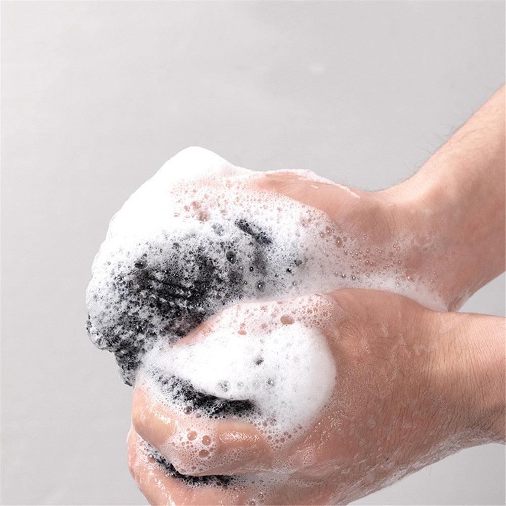 Men Bath Shower Towel Long Strip Back Scrub Rubbing Rub Sponge Washer Gray Dead Skin Remove Tool Friendly Artifact Home Gadgets - ItemBear.com