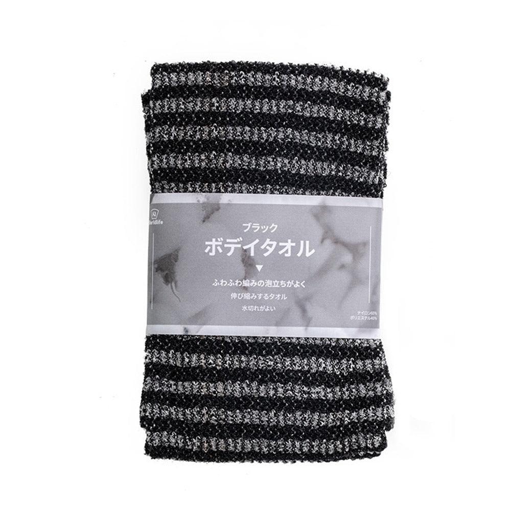 Men Bath Shower Towel Long Strip Back Scrub Rubbing Rub Sponge Washer Gray Dead Skin Remove Tool Friendly Artifact Home Gadgets - ItemBear.com