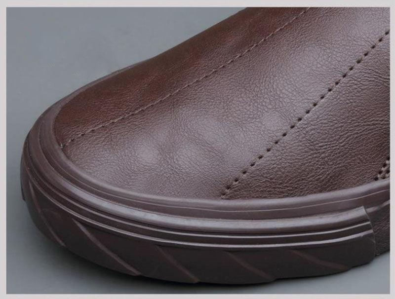 Men Vulcanized Leather Loafer Shoes - ItemBear.com