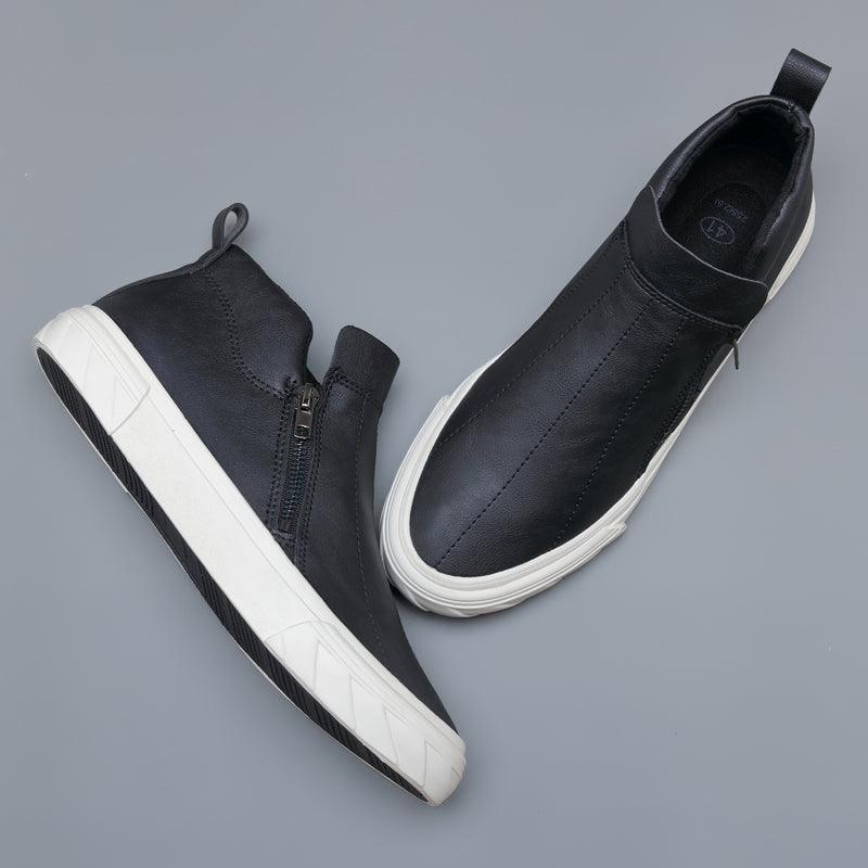 Men Vulcanized Leather Loafer Shoes - ItemBear.com