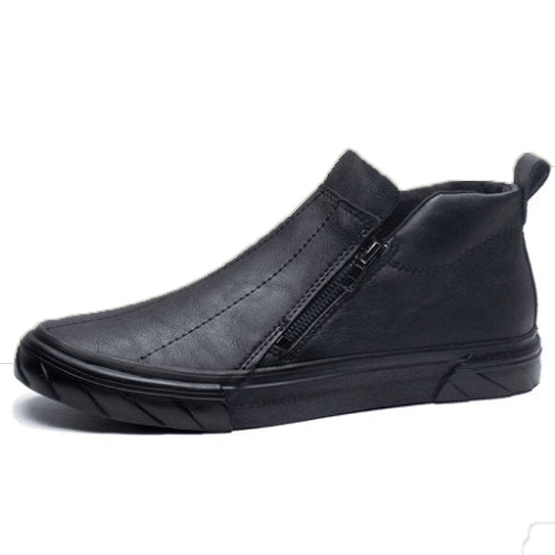 Men Vulcanized Leather Loafer Shoes - ItemBear.com