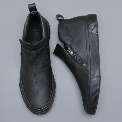 Men Vulcanized Leather Loafer Shoes - ItemBear.com