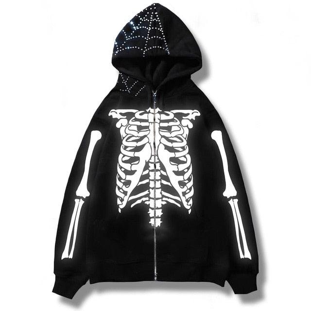 Men's Streetwear Skull Hoodies - ItemBear.com