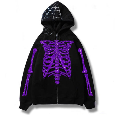 Men's Streetwear Skull Hoodies - ItemBear.com