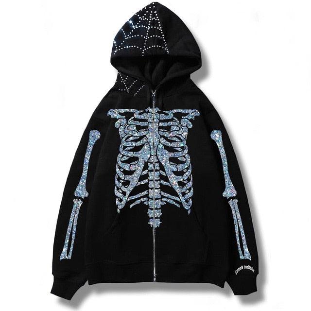 Men's Streetwear Skull Hoodies - ItemBear.com