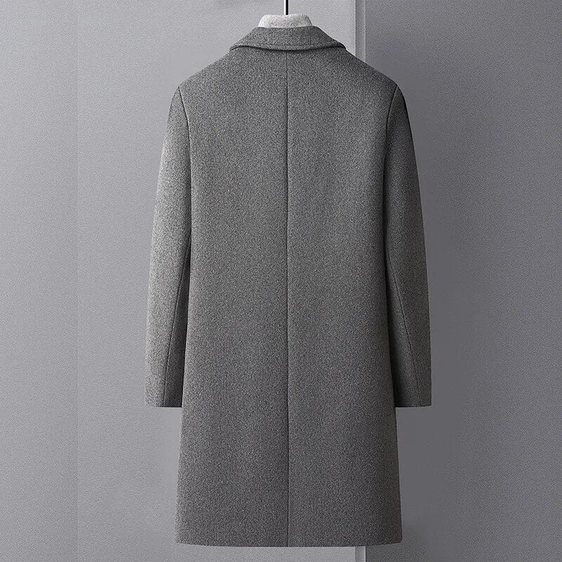 Men's Wool Trench Coat - ItemBear.com