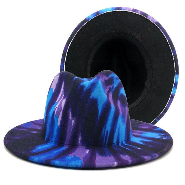 Natural Landscape Tie - dye Fedora Hat - ItemBear.com