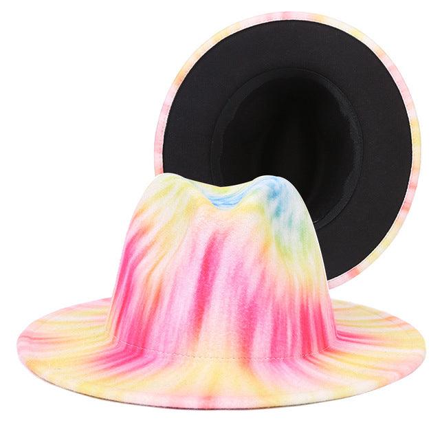 Natural Landscape Tie - dye Fedora Hat - ItemBear.com