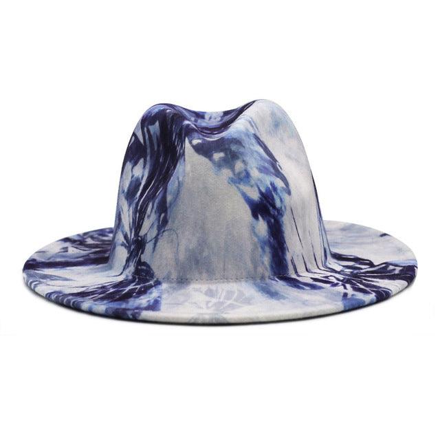 Natural Landscape Tie - dye Fedora Hat - ItemBear.com