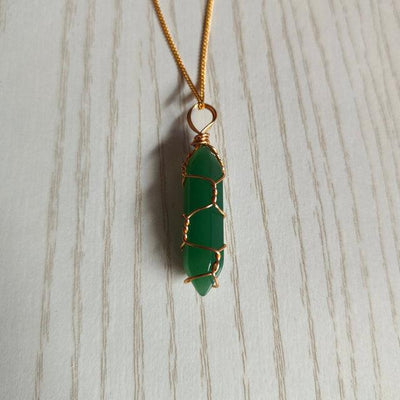 Natural Stone Pendant Necklace - ItemBear.com