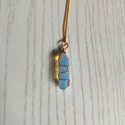 Natural Stone Pendant Necklace - ItemBear.com