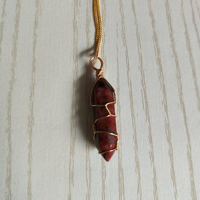 Natural Stone Pendant Necklace - ItemBear.com