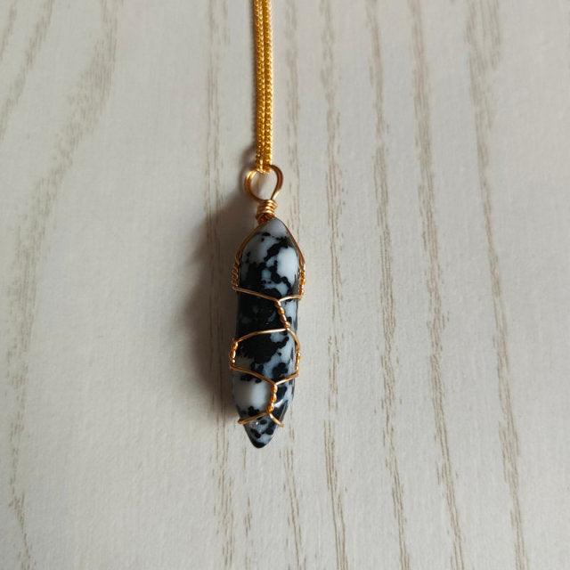 Natural Stone Pendant Necklace - ItemBear.com