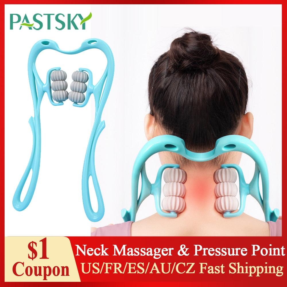 Neck Massage Pressure Point Therapy Roller - ItemBear.com