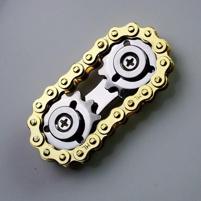 New Sprockets Flywheel Fingertip Gyro Sprockets Chains EDC Metal Toy Gear Chain Gyro Drop Ship Sproket Roadbike Spinner - ItemBear.com