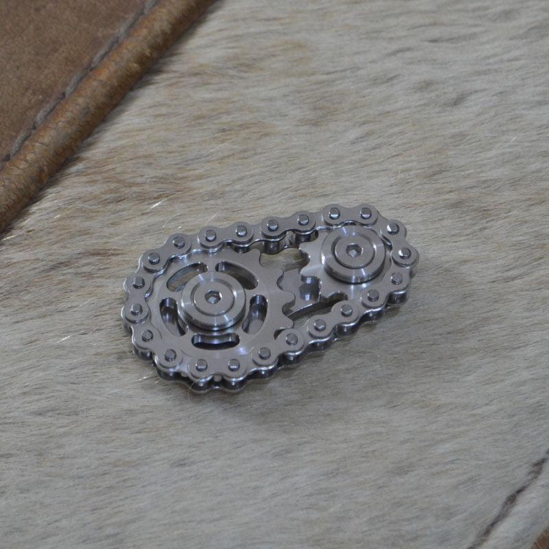 New Sprockets Flywheel Fingertip Gyro Sprockets Chains EDC Metal Toy Gear Chain Gyro Drop Ship Sproket Roadbike Spinner - ItemBear.com