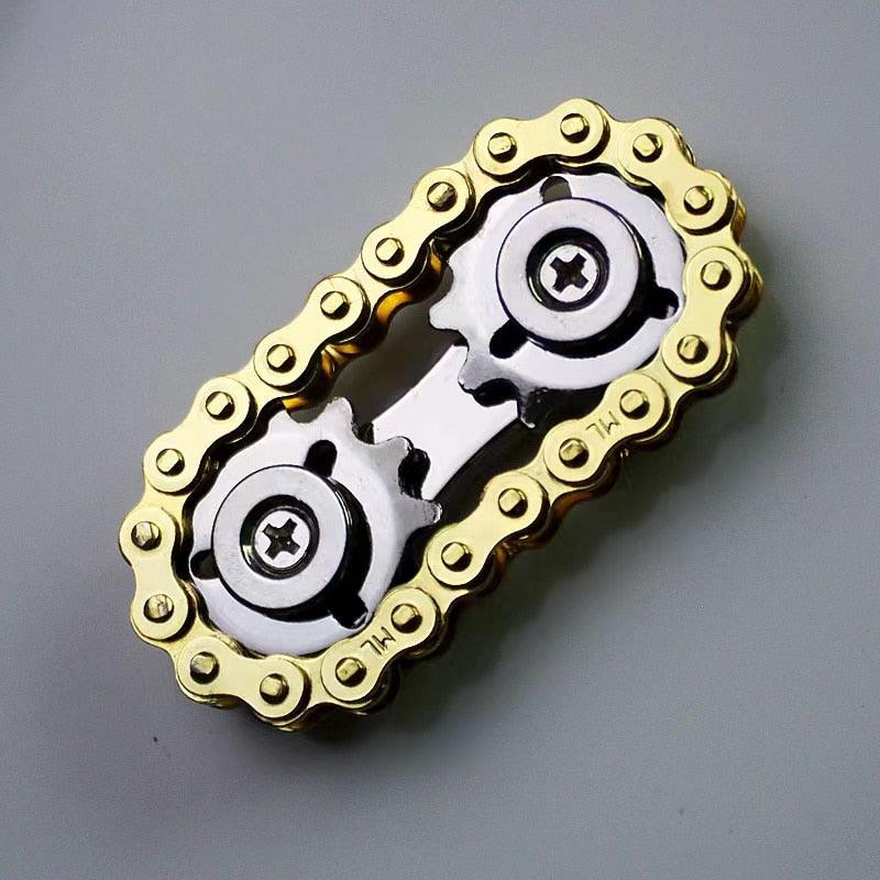 New Sprockets Flywheel Fingertip Gyro Sprockets Chains EDC Metal Toy Gear Chain Gyro Drop Ship Sproket Roadbike Spinner - ItemBear.com