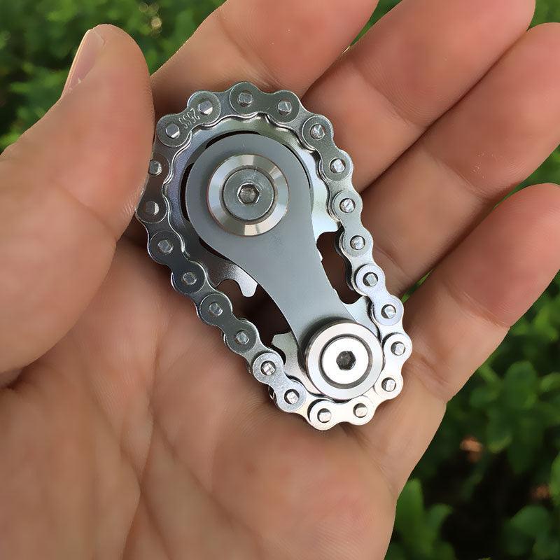 New Sprockets Flywheel Fingertip Gyro Sprockets Chains EDC Metal Toy Gear Chain Gyro Drop Ship Sproket Roadbike Spinner - ItemBear.com