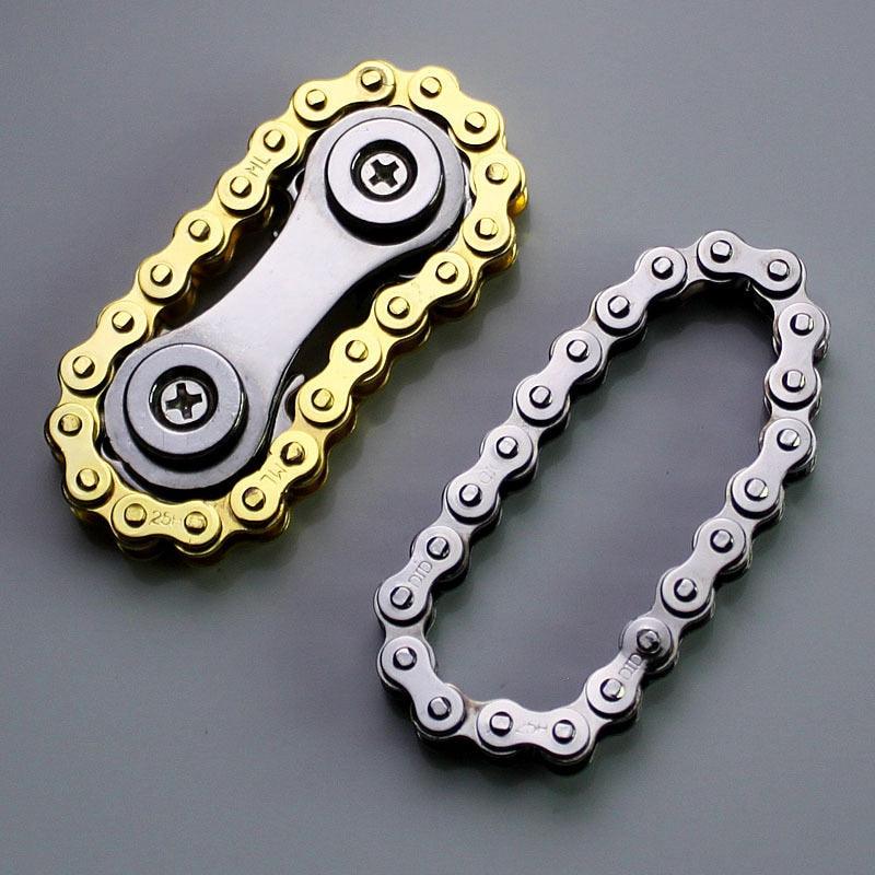 New Sprockets Flywheel Fingertip Gyro Sprockets Chains EDC Metal Toy Gear Chain Gyro Drop Ship Sproket Roadbike Spinner - ItemBear.com