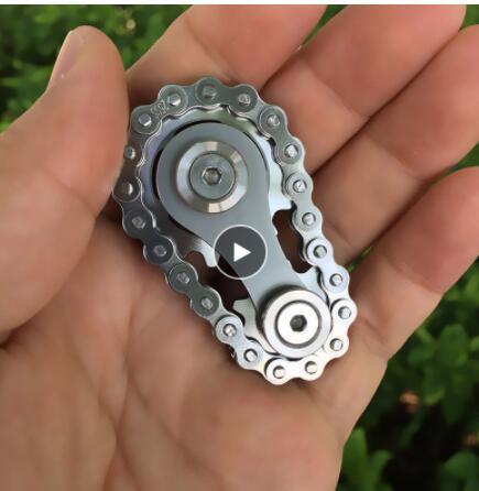 New Sprockets Flywheel Fingertip Gyro Sprockets Chains EDC Metal Toy Gear Chain Gyro Drop Ship Sproket Roadbike Spinner - ItemBear.com