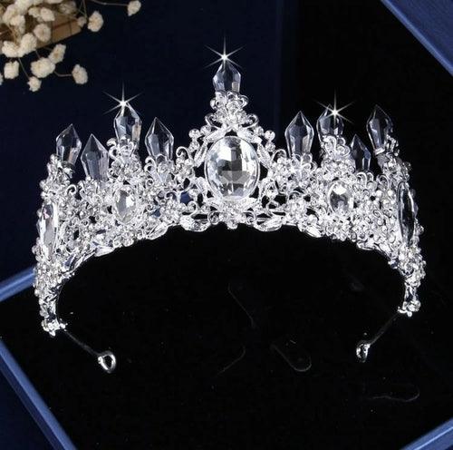 Noble Purple Crystal Bridal Jewelry Sets Necklaces Earrings Crown - ItemBear.com