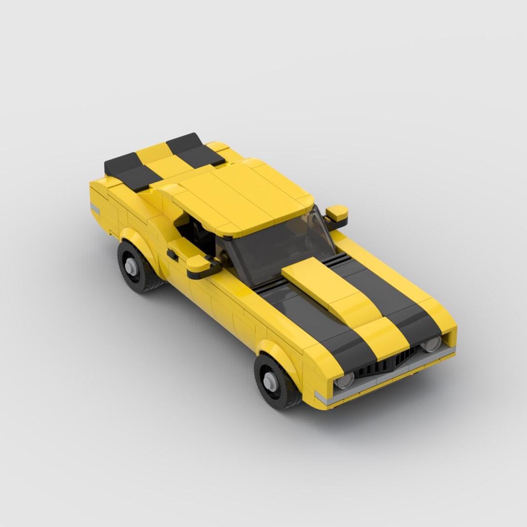 Nostalgic Camaro Z28 Racing Sports Brick Car - ItemBear.com