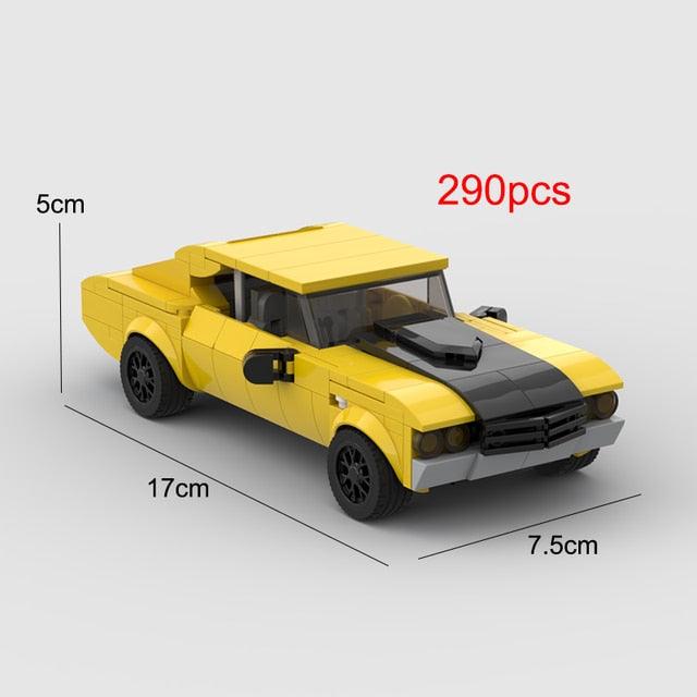 Nostalgic Camaro Z28 Racing Sports Brick Car - ItemBear.com