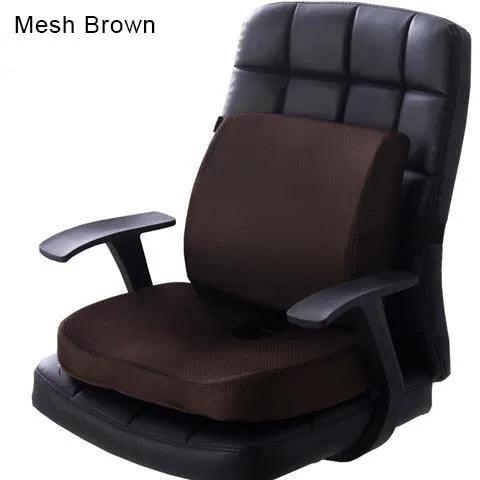 Orthopedics Hemorrhoids Seat Cushion Memory Foam Car Rebound Cushion Office Chair Lumbar Support Pain Relief Breathable Pillow - ItemBear.com