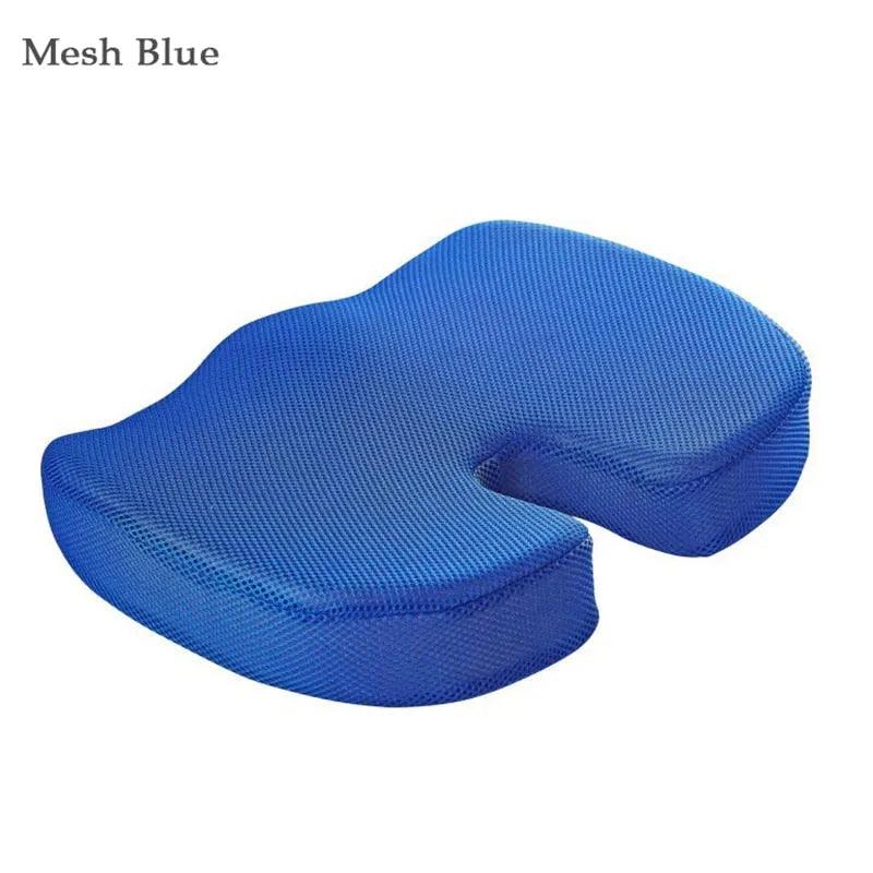 Orthopedics Hemorrhoids Seat Cushion Memory Foam Car Rebound Cushion Office Chair Lumbar Support Pain Relief Breathable Pillow - ItemBear.com