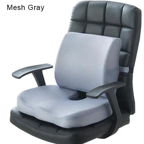 Orthopedics Hemorrhoids Seat Cushion Memory Foam Car Rebound Cushion Office Chair Lumbar Support Pain Relief Breathable Pillow - ItemBear.com