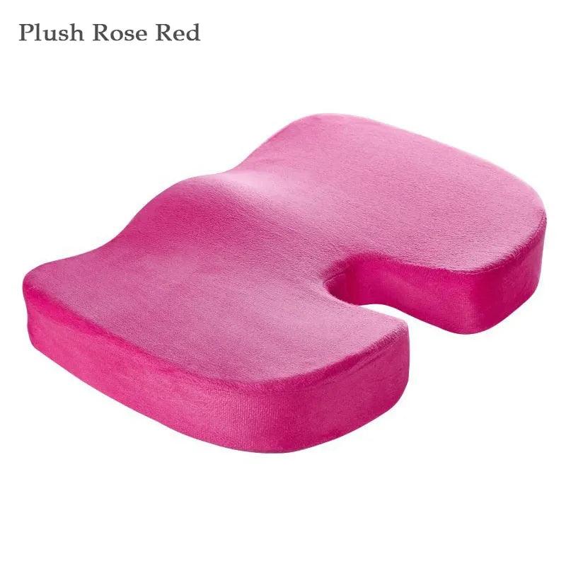 Orthopedics Hemorrhoids Seat Cushion Memory Foam Car Rebound Cushion Office Chair Lumbar Support Pain Relief Breathable Pillow - ItemBear.com