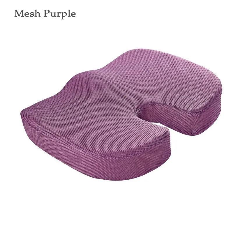 Orthopedics Hemorrhoids Seat Cushion Memory Foam Car Rebound Cushion Office Chair Lumbar Support Pain Relief Breathable Pillow - ItemBear.com