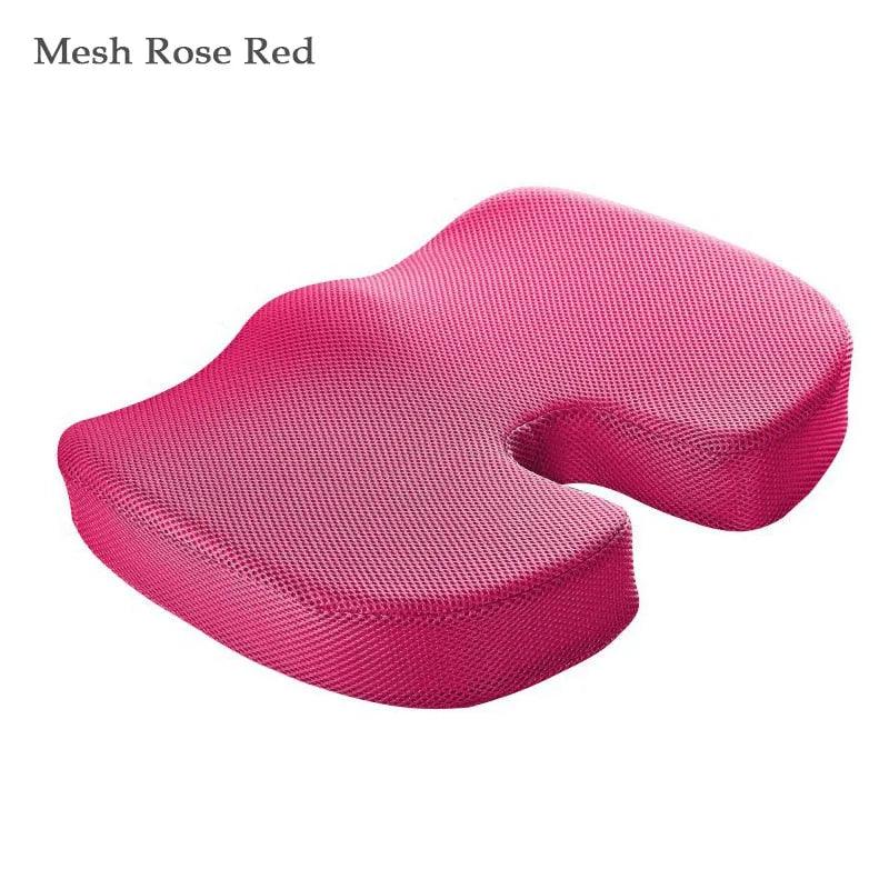 Orthopedics Hemorrhoids Seat Cushion Memory Foam Car Rebound Cushion Office Chair Lumbar Support Pain Relief Breathable Pillow - ItemBear.com