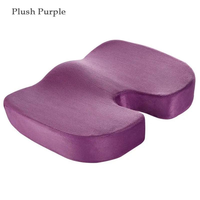 Orthopedics Hemorrhoids Seat Cushion Memory Foam Car Rebound Cushion Office Chair Lumbar Support Pain Relief Breathable Pillow - ItemBear.com