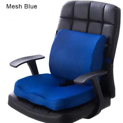 Orthopedics Hemorrhoids Seat Cushion Memory Foam Car Rebound Cushion Office Chair Lumbar Support Pain Relief Breathable Pillow - ItemBear.com