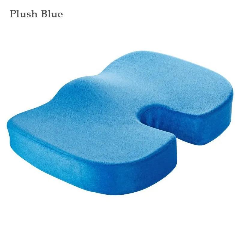 Orthopedics Hemorrhoids Seat Cushion Memory Foam Car Rebound Cushion Office Chair Lumbar Support Pain Relief Breathable Pillow - ItemBear.com