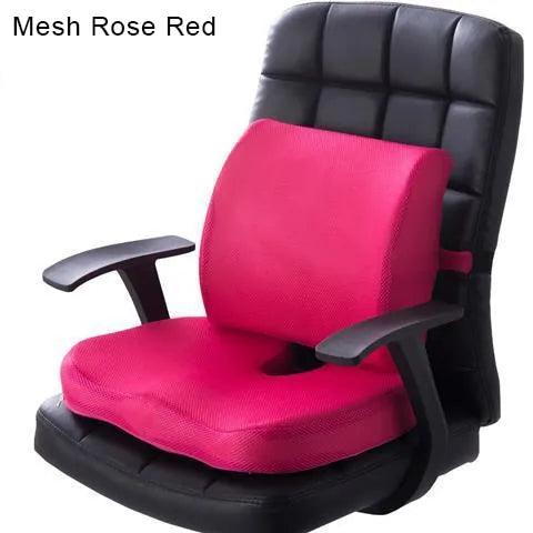 Orthopedics Hemorrhoids Seat Cushion Memory Foam Car Rebound Cushion Office Chair Lumbar Support Pain Relief Breathable Pillow - ItemBear.com